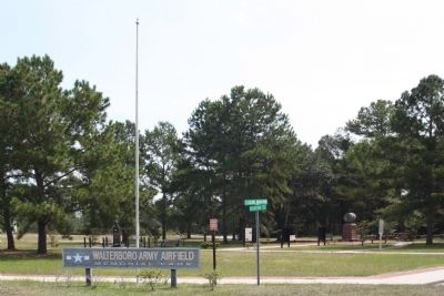 Marker is a part of Walterboro Army Airfield Memorial Park image. Click for full size.