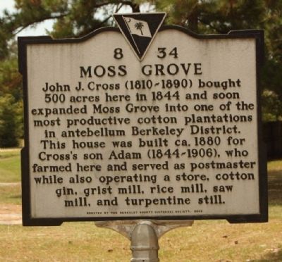 Moss Grove Marker image. Click for full size.