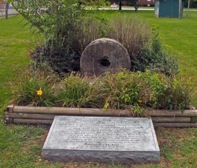 Haun's Millstone Commemorative Marker Marker. Click for full size. Haun's Millstone Commemorative Marker Marker image. Click for full size.