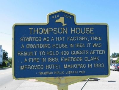 Thompson House Marker. Click for full size. Thompson House Marker image. Click for full size.