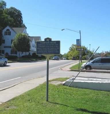 Thompson House Marker. Click for full size. Thompson House Marker image. Click for full size.