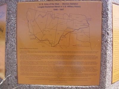 March of the Mormon Battalion. Click for full size. March of the Mormon Battalion image. Click for full size.