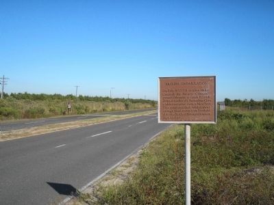 Marker at Sandy Hook. Click for full size. Marker at Sandy Hook image. Click for full size.