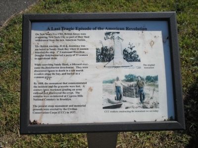 A Last Tragic Episode of the American Revolution Marker image. Click for full size.