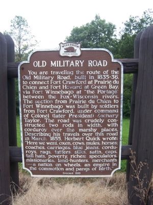 Old Military Road Marker. Click for full size. Old Military Road Marker image. Click for full size.