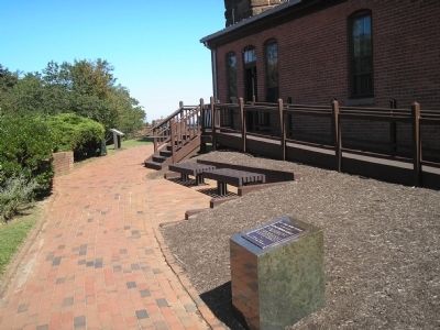 Marker at Twin Lights Historic Site. Click for full size. Marker at Twin Lights Historic Site image. Click for full size.