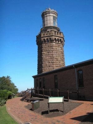 Marker at the Twin Lights Historic Site image. Click for full size.