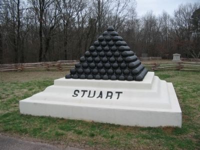 Stuart's Brigade HQ Monument image. Click for full size.