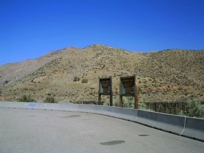 More's Creek/Arrowrock Dam Markers Along Hwy 21. Click for full size. More's Creek/Arrowrock Dam Markers Along Hwy 21 image. Click for full size.