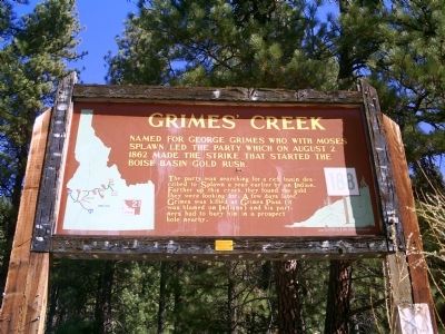Grimes' Creek Marker. Click for full size. Grimes' Creek Marker image. Click for full size.