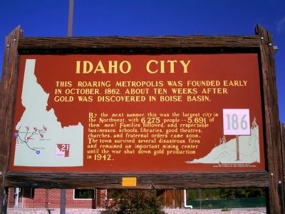 Idaho City Marker image. Click for full size.