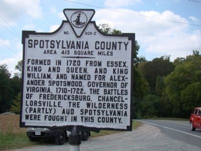 Spotsylvania County Face of Marker image. Click for full size.