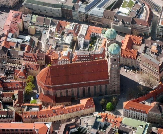 A Bird's Eye View of the Church of Our Lady in Munich image. Click for full size.