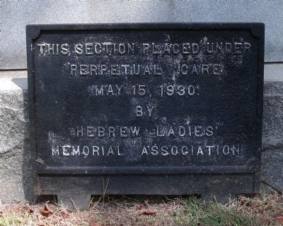 The Hebrew Confederate Cemetery image. Click for full size.