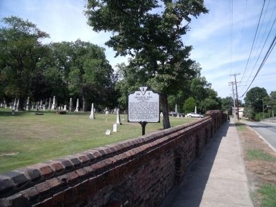 Shockoe Hill Cemetery Marker on Hospital Street image. Click for full size.