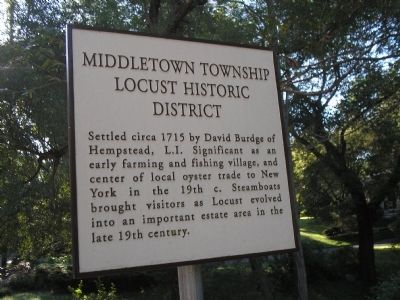 Middletown Township Locust Historic District Marker image. Click for full size.