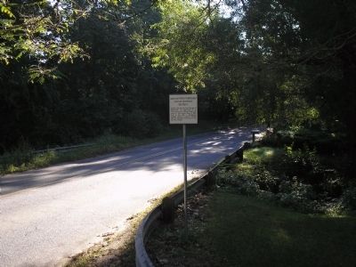 Marker on Locust Point Road. Click for full size. Marker on Locust Point Road image. Click for full size.