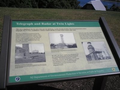 Telegraph and Radar at Twin Lights Marker image. Click for full size.