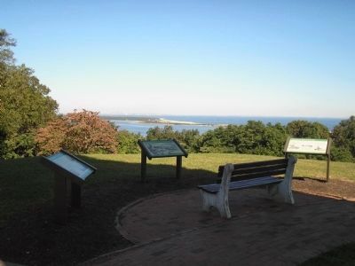 Markers at Twin Lights Historic Site image. Click for full size.