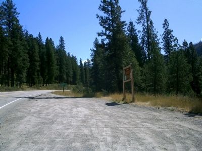 Lowman Marker Along Highway 21 image. Click for full size.
