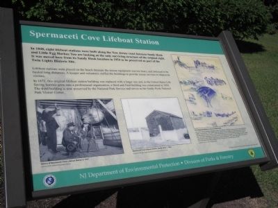 Spermaceti Cove Lifeboat Station Marker image. Click for full size.