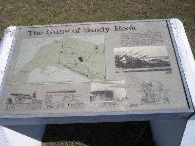 The Guns of Sandy Hook Marker image. Click for full size.