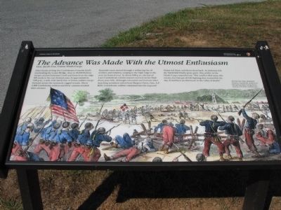The Advance Was Made With the Utmost Enthusiasm Marker. Click for full size. The Advance Was Made With the Utmost Enthusiasm Marker image. Click for full size.
