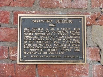 “Sixty-Two” Building Marker image. Click for full size.
