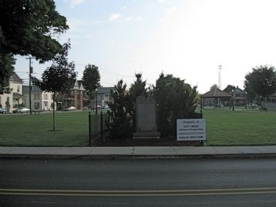 History of the Ten Commandments Monolith prior to the adjacent sign's removal. Click for full size. History of the Ten Commandments Monolith prior to the adjacent sign's removal image. Click for full size.