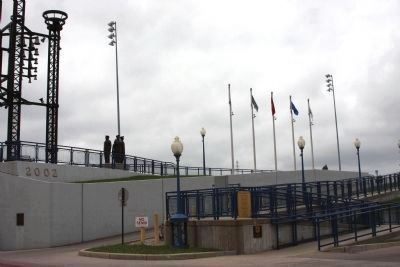 South Ramp to Top of Levee Walk Clock. Click for full size. South Ramp to Top of Levee Walk Clock image. Click for full size.