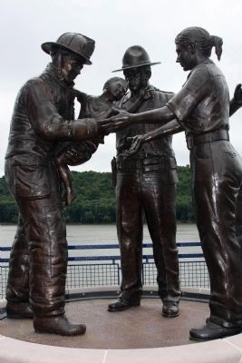 Full View - - Civil Responders Statues. Click for full size. Full View - - Civil Responders Statues image. Click for full size.
