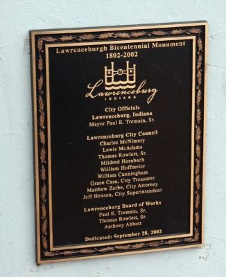 Dedication Plaque . . .. Click for full size. Dedication Plaque . . . image. Click for full size.