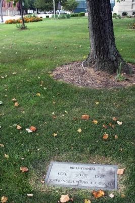 Tree & Bicentennial Stone Marker. Click for full size. Tree & Bicentennial Stone Marker image. Click for full size.