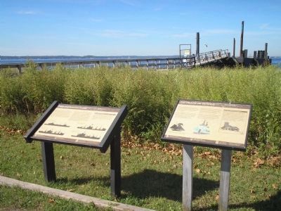 Markers at Fort Hancock. Click for full size. Markers at Fort Hancock image. Click for full size.