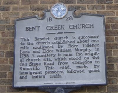 Bent Creek Church Marker image. Click for full size.