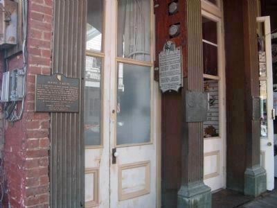 Markers Mounted on Front of Building image. Click for full size.