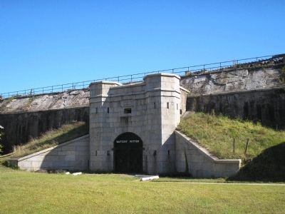 Entrance to Battery Potter. Click for full size. Entrance to Battery Potter image. Click for full size.