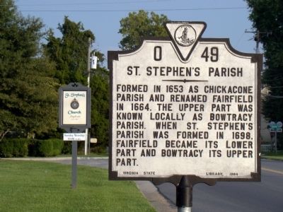 St. Stephen’s Parish Marker image. Click for full size.