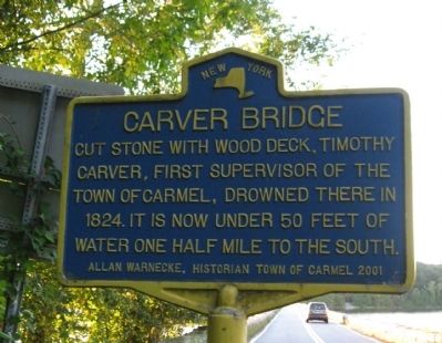 Carver Bridge Marker image. Click for full size.