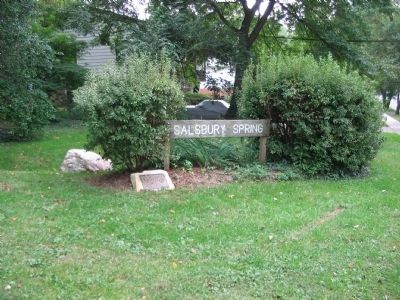 Salsbury Spring Marker. Click for full size. Salsbury Spring Marker image. Click for full size.