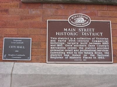 Main Street Historic District Marker. Click for full size. Main Street Historic District Marker image. Click for full size.