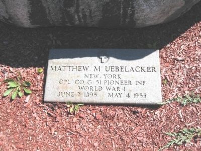 Marker at the Base of the Boulder image. Click for full size.