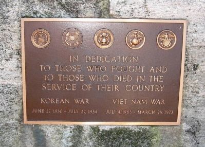 In Dedication Marker. Click for full size. In Dedication Marker image. Click for full size.