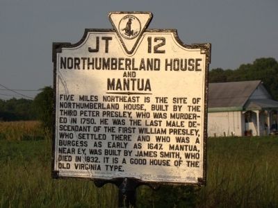 Northumberland House and Mantua Marker. Click for full size. Northumberland House and Mantua Marker image. Click for full size.