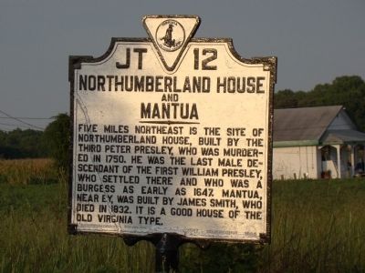 Northumberland House and Mantua Marker image. Click for full size.