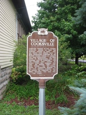 Village of Cooksville / Village of Waucoma Marker image. Click for full size.