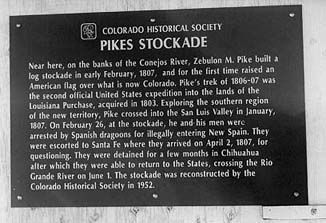 Pike's Stockade Marker. Click for full size. Pike's Stockade Marker image. Click for full size.
