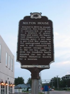 Milton House Marker image. Click for full size.