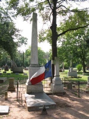 Grave of Republic of Texas President Mirabeau B. Lamar image. Click for full size.