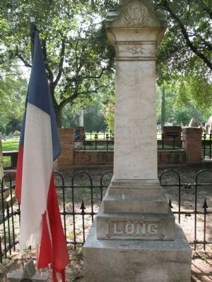Grave of Jane Long, known as "The Mother of Texas" image. Click for full size.